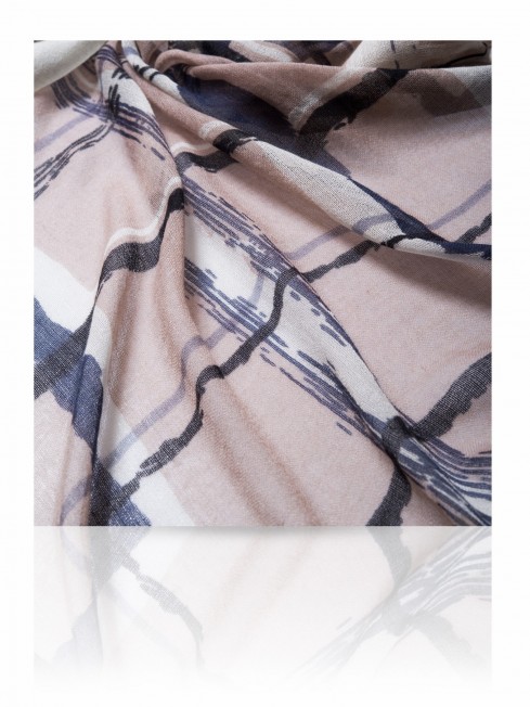 Палантин Женский W-ROSE.CHECKS/GREY